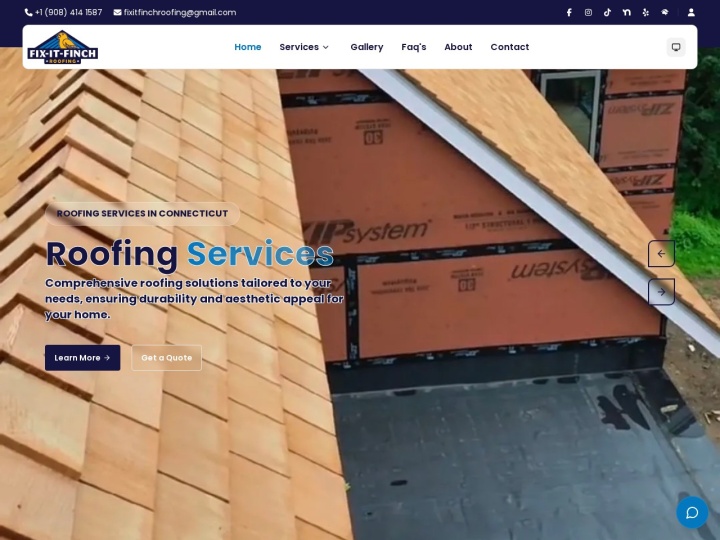 Sitio web de Fix It Finch Construction